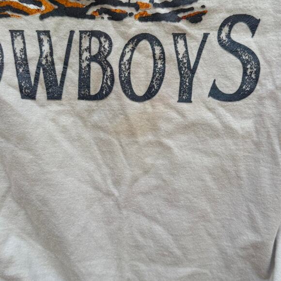 Beige long live cowboys graphic t shirt sz XL short sleeve cotton country - Picture 5 of 8
